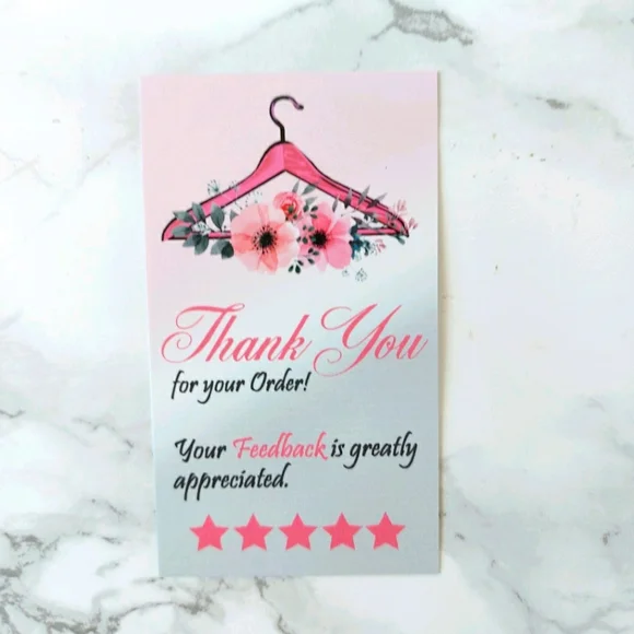 200 Thank You Cards insert business card - Picture 10 of 16